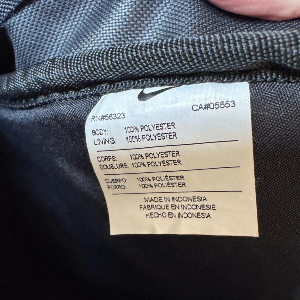 Nike Black Backpack Athletic School Gym Travel Bag Swoosh Logo Laptop Sport